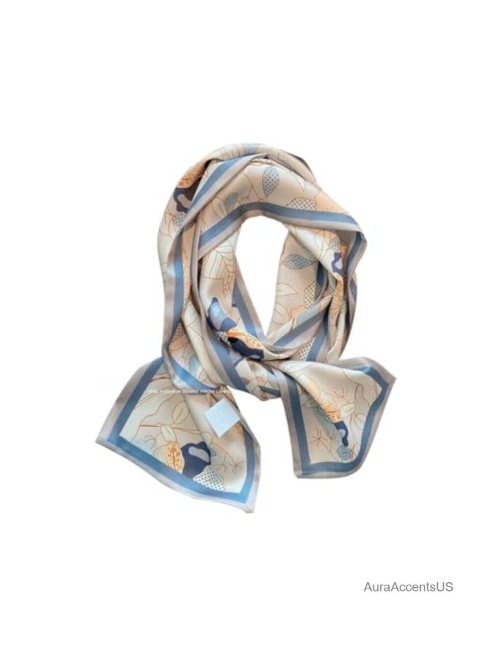 Satin Silk Feel Long Hair Scarf Lightweight Head Wrap for Women Multi-Use